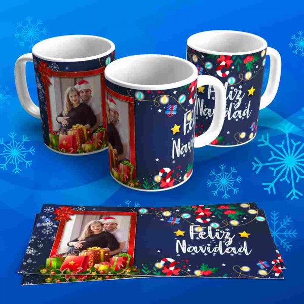 Tazas Navideñas Personalizadas "Regalitos" con Foto